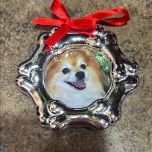 Silver Dog Bone Picture Frame Ornament (4)
